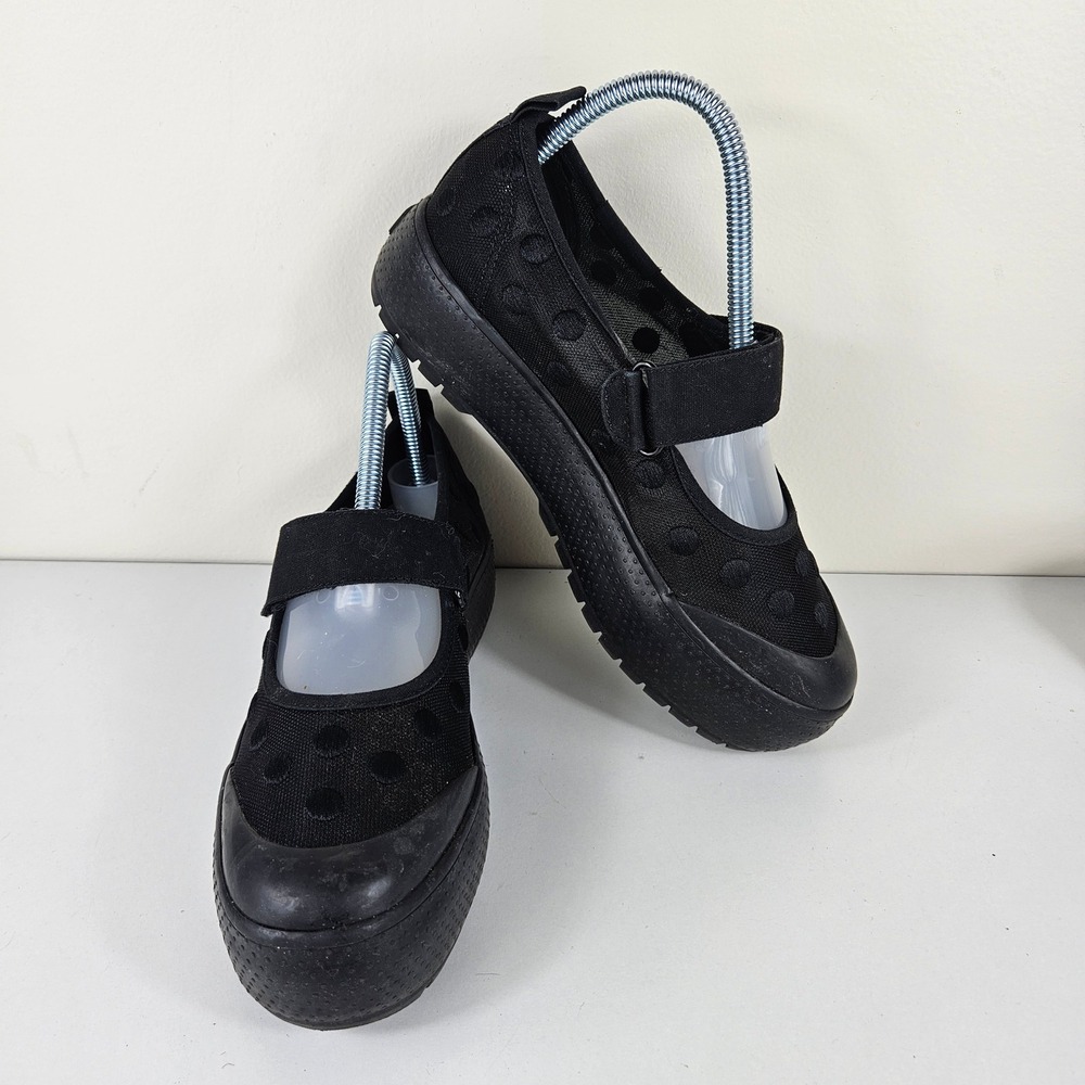Keds x Batsheva Womens 7 Mary Jane Black Mesh Polka Dot Platform Sneakers Shoes